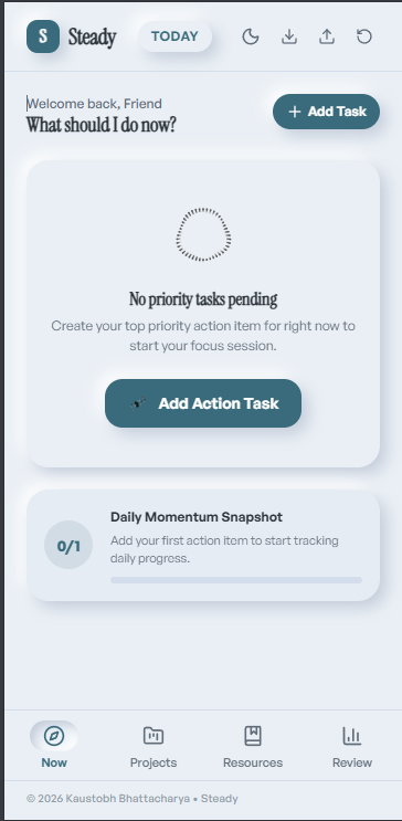 Steady Task Breakdown & Micro-Steps